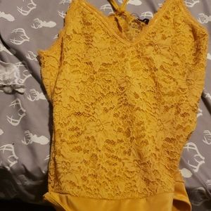 Sheer openback body suit